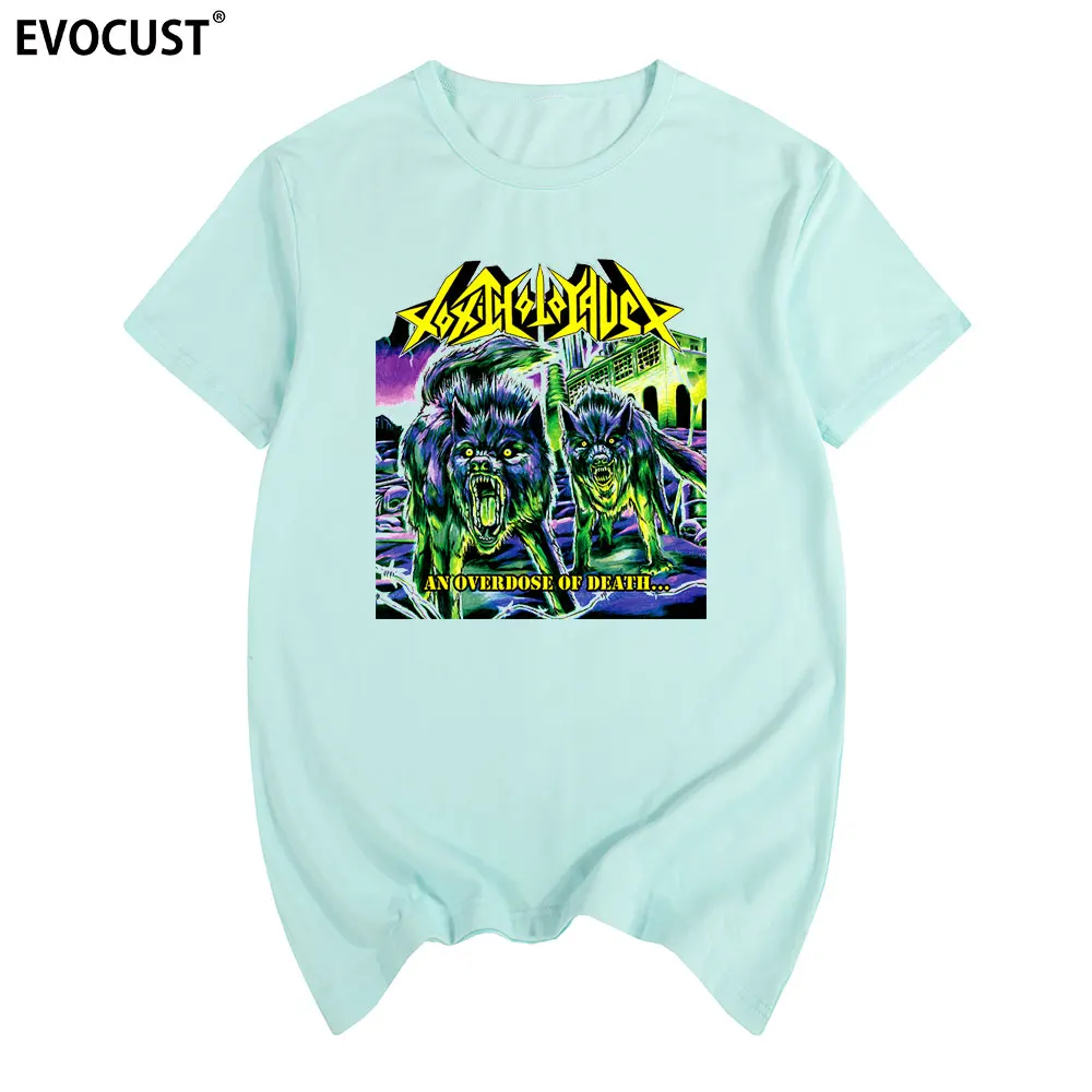 Хлопковая мужская футболка с надписью овердоз смерти |