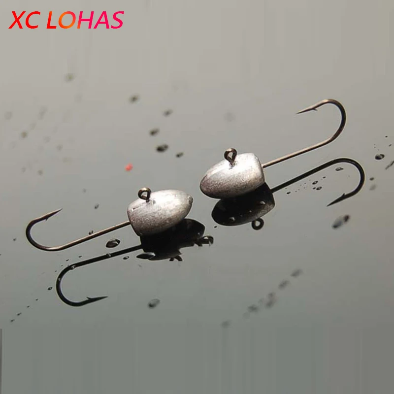 Хит продаж 5 шт./лот высокое качество свинцовая головка джиг крючок 2 г/10 г/14 г/18 г