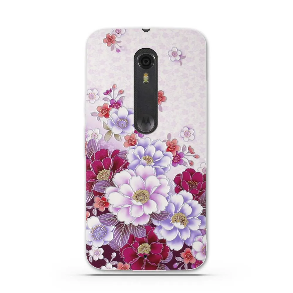 Роскошный чехол с принтом для Motorola Moto X Стильный силиконовые мягкие чехлы из ТПУ