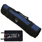 Металлические инструменты, рулонные плоскогубцы, отвертка, гаечный ключ, чехол, сумка для инструментов, 22 кармана, 3 цвета