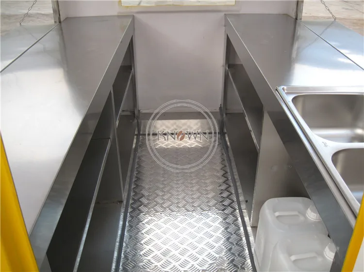 4 Wheels Mobile Ice Cream Food Cart 2m long Street Fast Vending Trailer Hot Dog Coffee Snack Truck | Бытовая техника