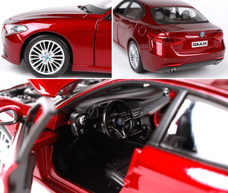 Новое поступление Maisto Bburago 1:24 Alfa Romeo GULIA модель спортивного автомобиля литая модель автомобиля игрушка для детей подарки с коробкой