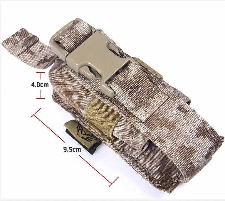 FLYYE MOLLE водонепроницаемый нейлон Универсальный инструмент чехол для фонарика Военная кордюра C033