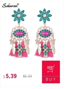Sehuoran OOrbellen Boho серьги-подвески для женщин Aretes Brincos подвеска в виде змеи модное ювелирное изделие массивные свадебные серьги