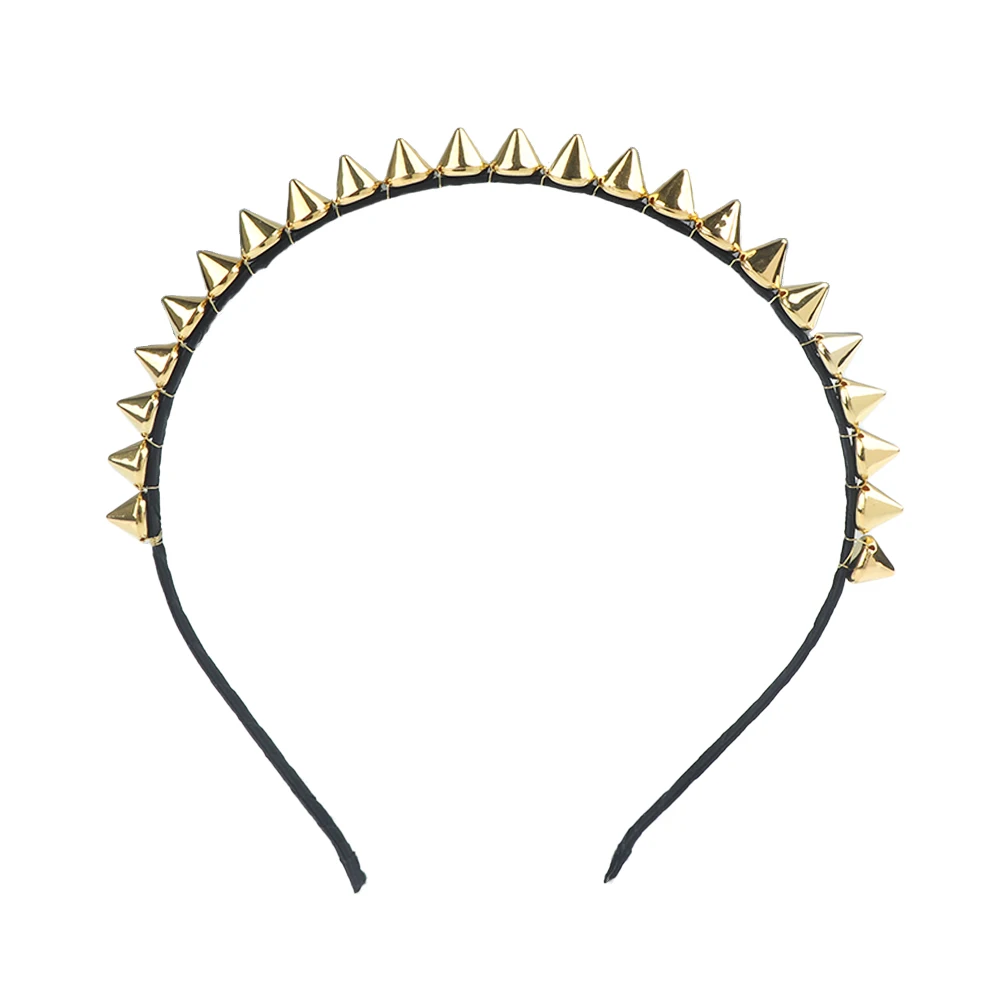 1 шт. модная металлическая повязка на голову с шипами и заклепками вечерние