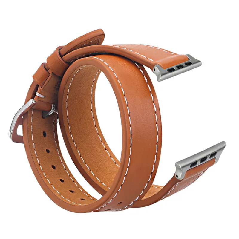 V MORO для iWatch Apple Watch ремешок из натуральной кожи двойные ремешки часов APPLE 38 мм 3