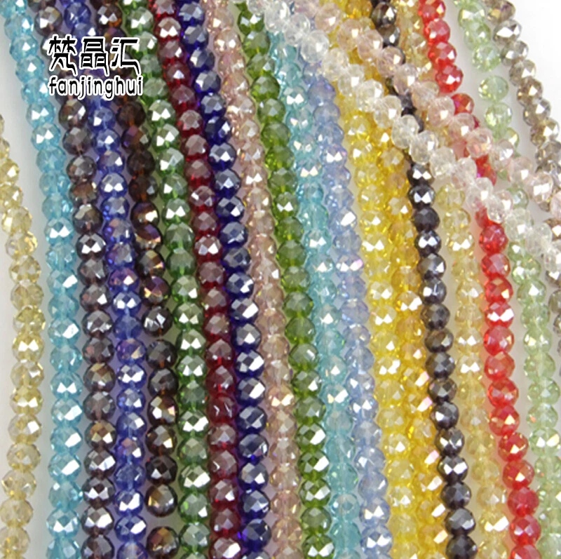 Бесплатная доставка разноцветные двухконусные хрустальные бусины 12 мм 70 шт.