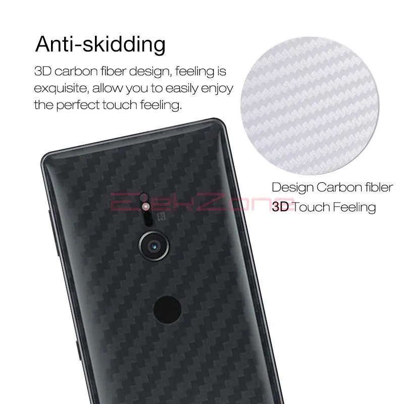 Для Sony XZ2 Compact XA2 uitra 3D 3 шт. углеродное волокно для XZ3 задняя крышка Защитная пленка
