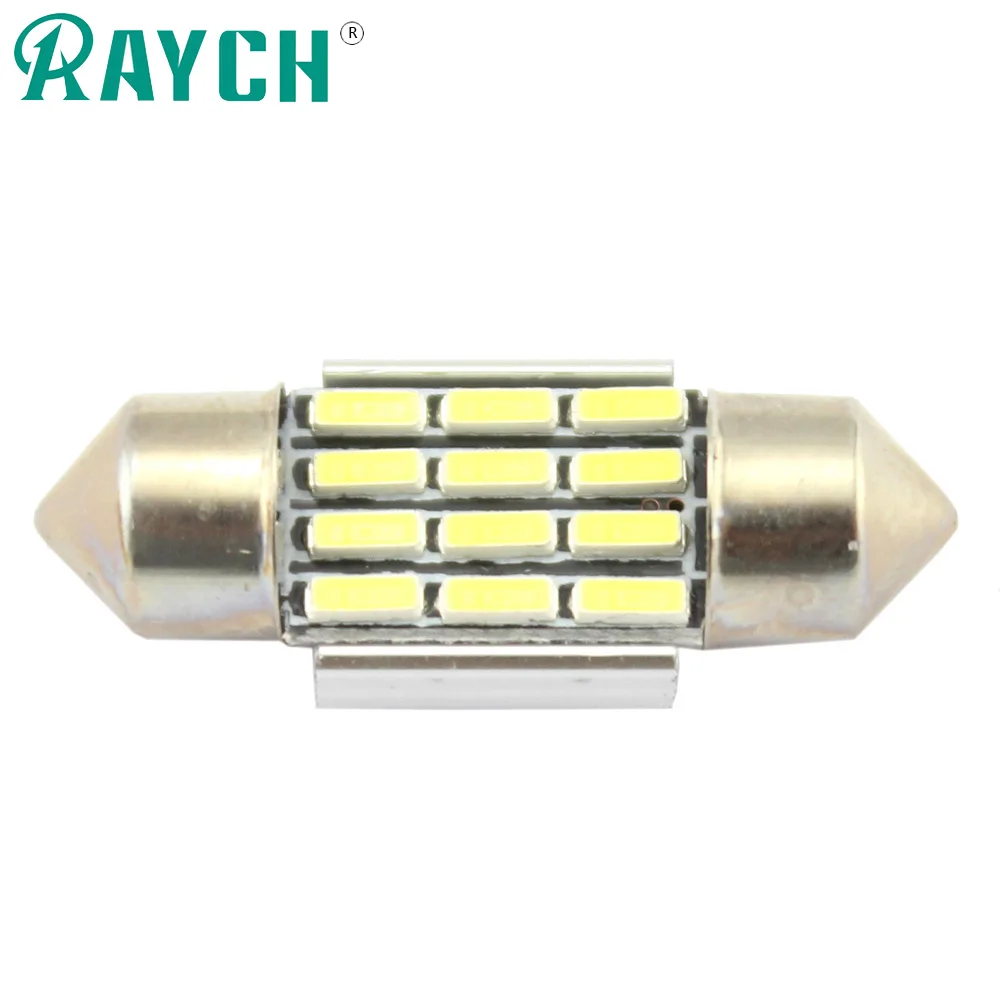 10 светодиодный C5W Festoon 12SMD 31 мм 36 39 41 Canbus Can Bus Error Free 4014 для BMW E34 E38 AUDI A4 A6 VW SEAT Dome Map Fe|error