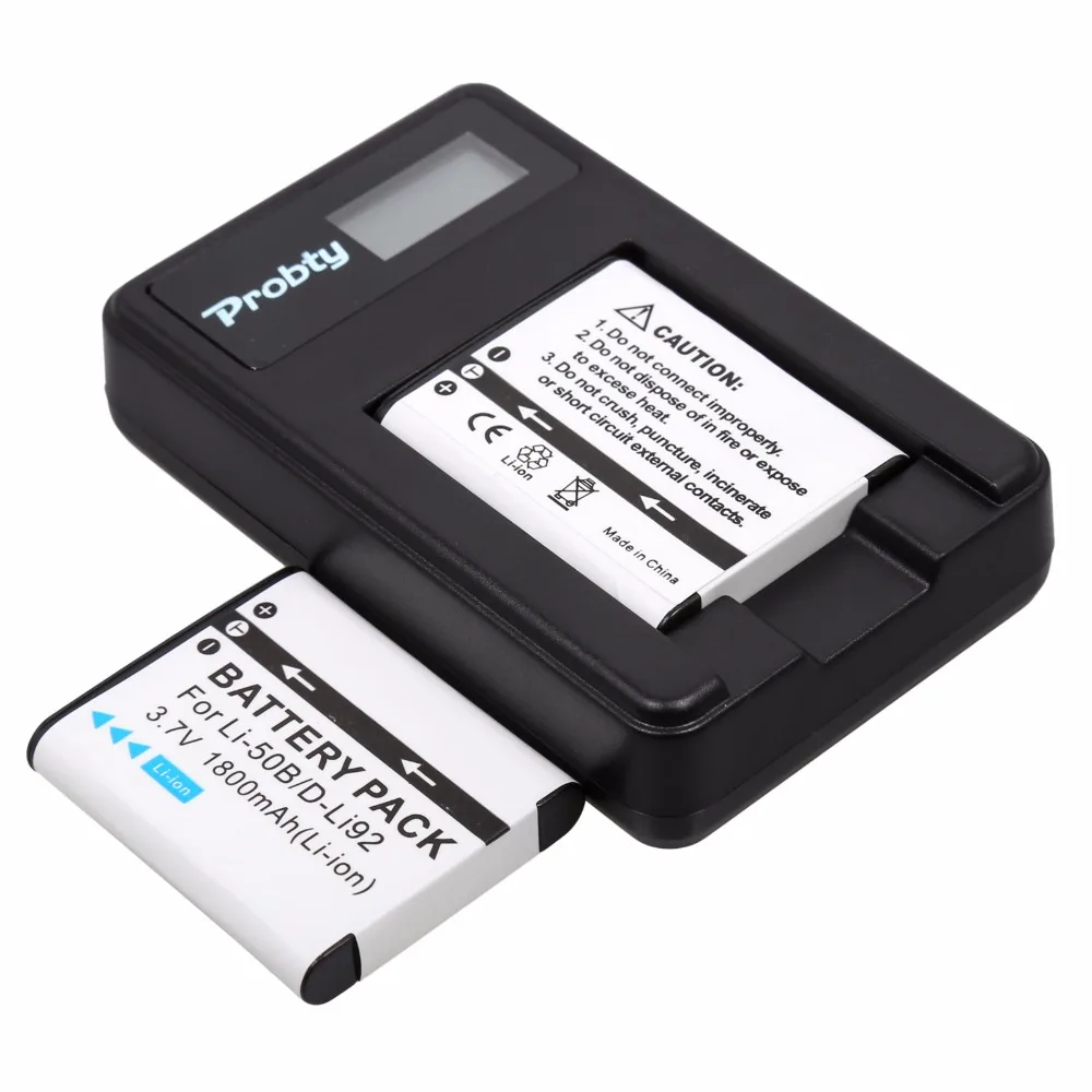 PROBTY 4 шт. Li-50B Li 50B Li50B батарея + ЖК-Зарядное устройство USB для Olympus Mju 1020 SP-800UZ Stylus 1010 u