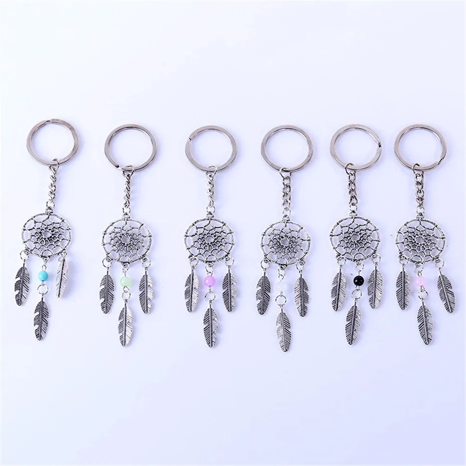 Relodi ручной работы Ловец снов брелок цинковый сплав с перо кулон для стене висит