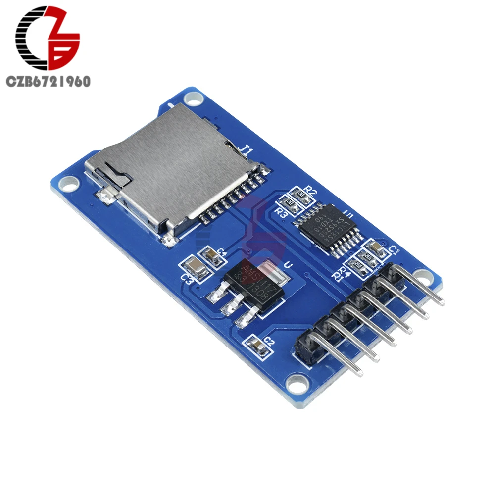 Micro SD плата для хранения Mciro TF карта защитный модуль памяти SPI Arduino|Соединители| |