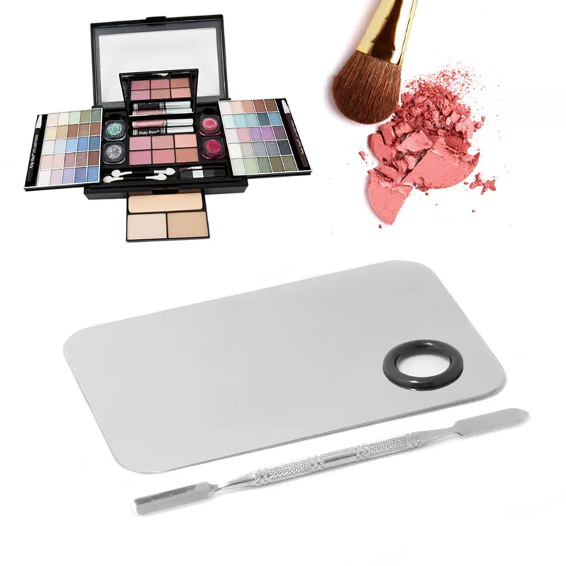 Женская акриловая прозрачная Палитра для дизайна ногтей палетный инструмент