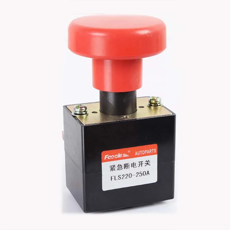 FLS220 250A DC 36V красная Грибовидная головка аварийный стоп кнопка переключатели для