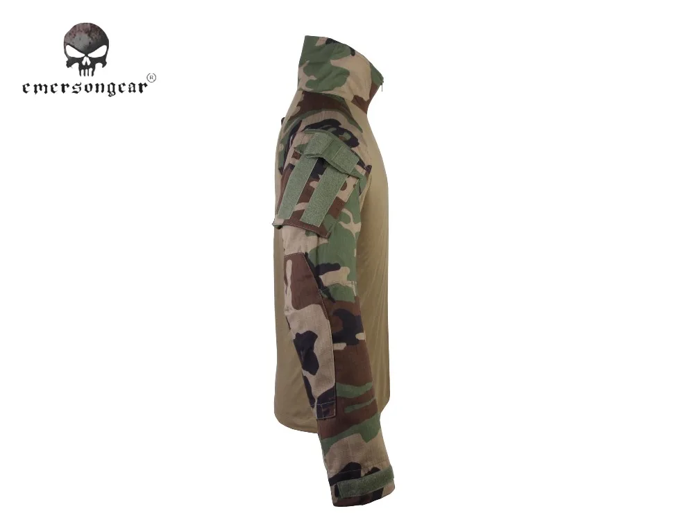 Военная Рубашка Emersong Gen3 тактическая рубашка bdu|woodland g3|camouflage airsoftcombat shirt woodland |