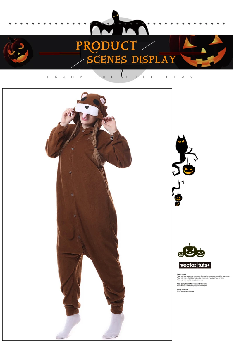 Аниме кигуруми костюм Kumamon животных Медведь Onesie пижамы для взрослых мужчин женщин Косплей мягкий теплый зимний комбинезон одежда для сна