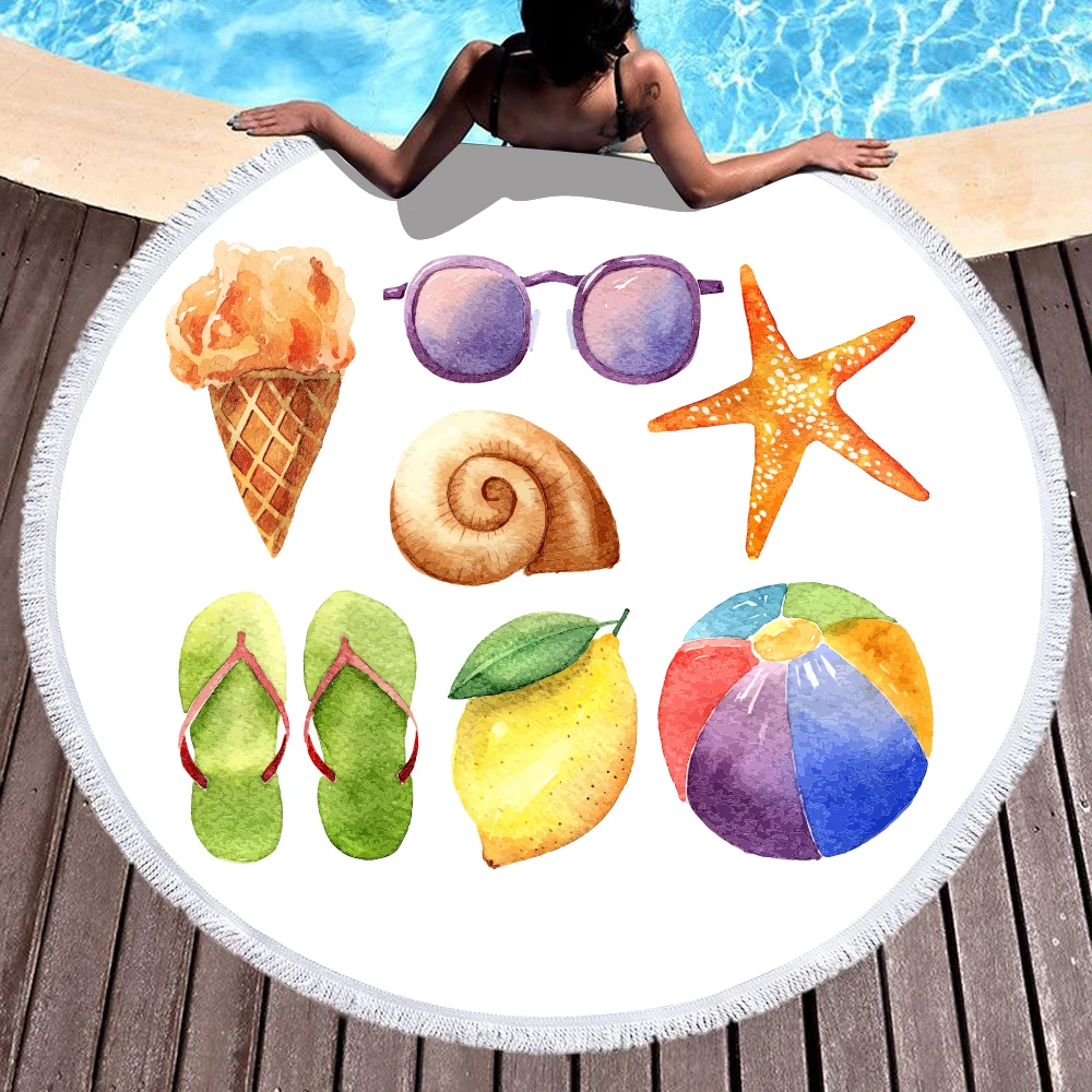 Мультфильм звездным вырезом пляжный коврик 2019 летний купальный &quotЯга&quot