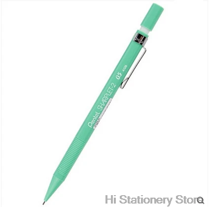 Green 3PC 3 шт. Pentel Sharplet-2 A125-P механический карандаш menurut pensil bergerak 0,5 мм Япония черный/синий/зеленый/светло-синий/розовый цвет - Цвет: Green 3PC