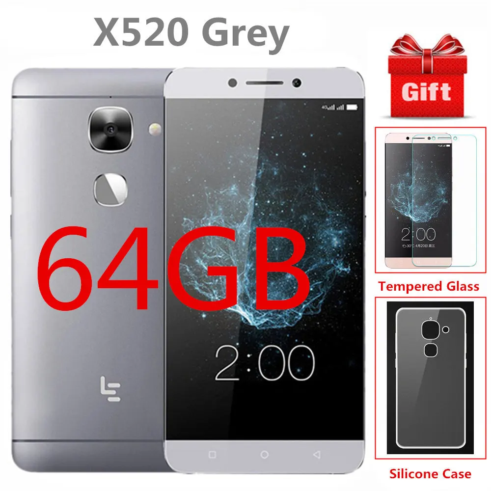 Смартфон LeEco Letv Le2 X526 X520 с глобальной прошивкой, 5,5 дюймов, Восьмиядерный процессор Snapdragon 652, 3 Гб ОЗУ, 32 ГБ/64 ГБ, 3000 мАч, 4G LTE, мобильный телефон - Цвет: X520 Grey 64GB