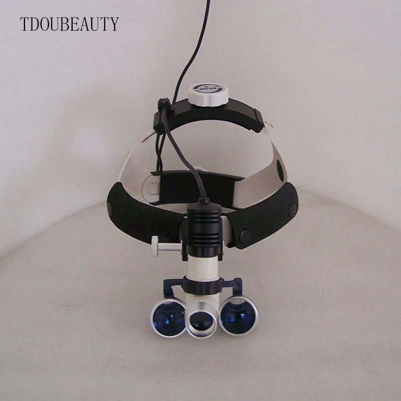 Портативная Стоматологическая бинокулярная Лупа TDOUBEAUTY 3.5X 420 мм + односторонняя