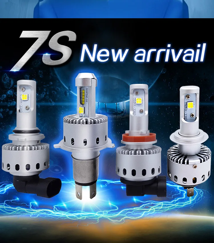 2 шт./лот с can bus H7 H4 110W 26000LM Cree XHP 70 50 чип диод лампочка светодиодное освещение фар в