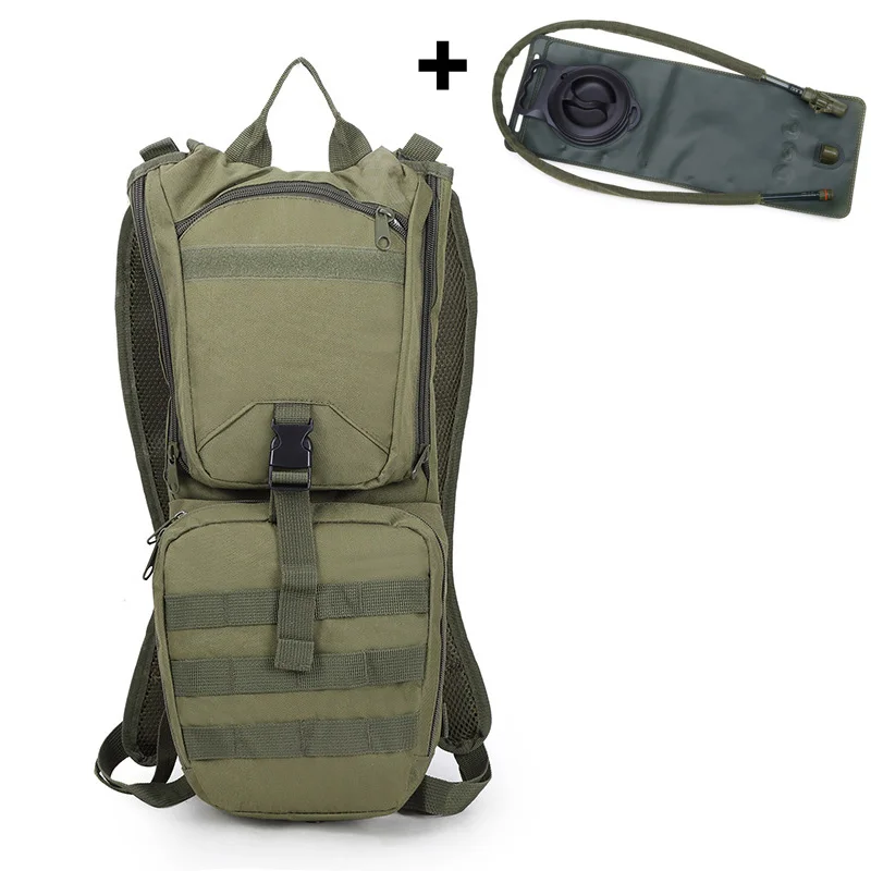 Army Green Большая емкость для спорта на открытом воздухе 3L сумка для воды Гидратация мочевого пузыря Рюкзак Molle пакеты набор Военная Тактическая Охота Туризм Кемпинг - Цвет: Army Green