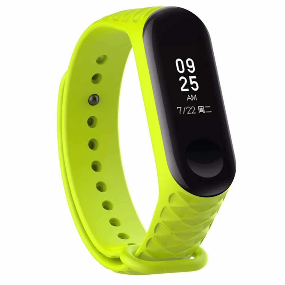 Силиконовый ремешок для xiaomi band 3 цветной Xiaomi Mi Band mi | Наручные часы