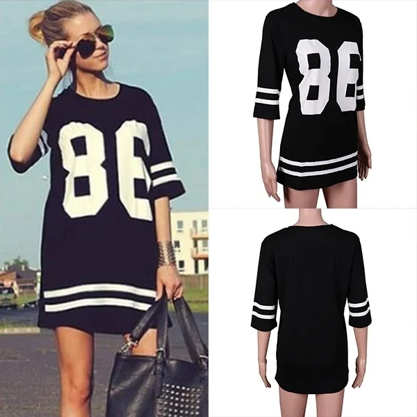 Женская мода знаменитости большого размера 86 американский бейсбол Varsity