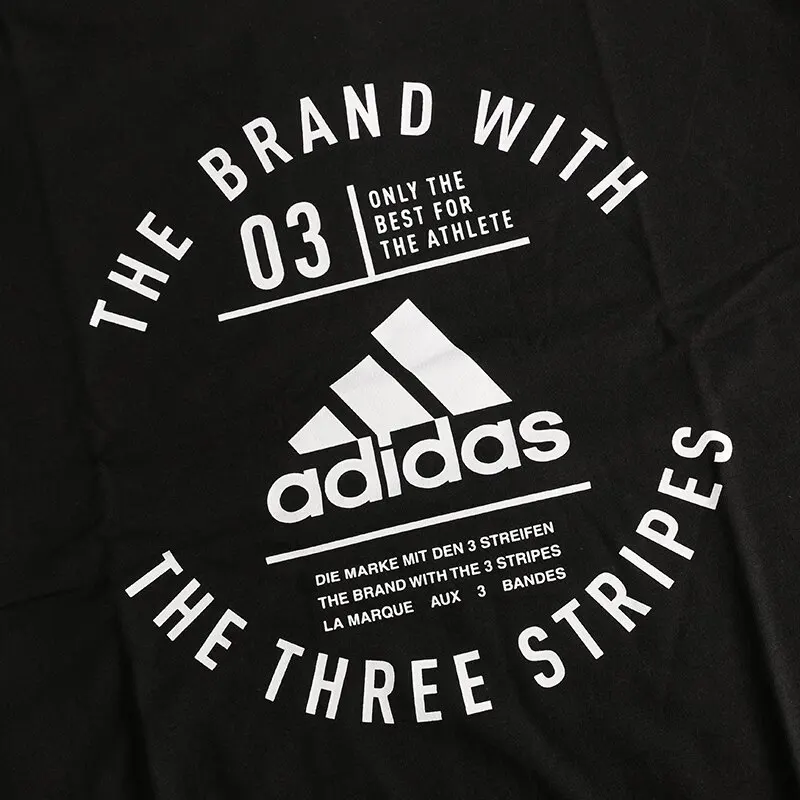 Оригинальный Новое поступление 2018 Adidas эмблема мужские футболки с коротким