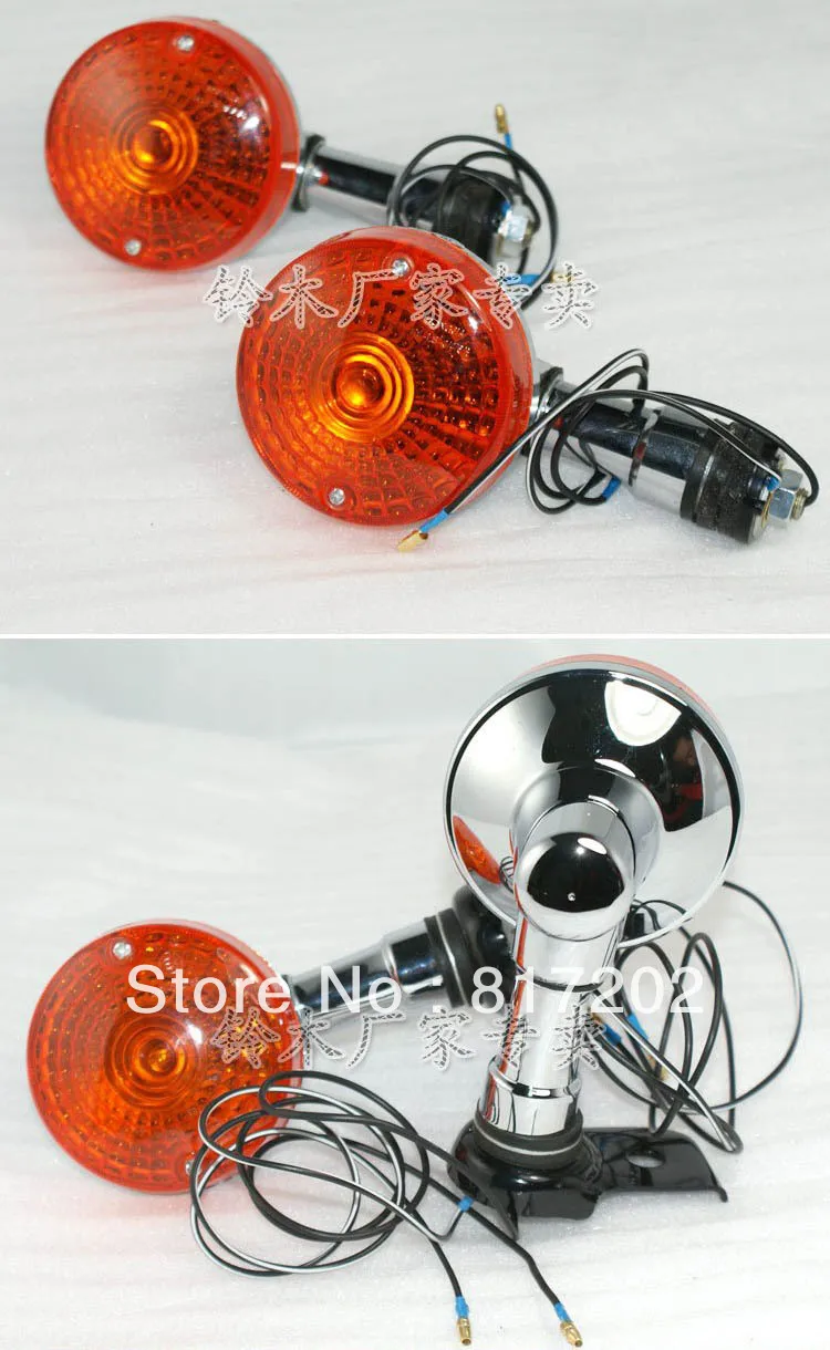 

FREE SHIPPING GN250 GN 250 Turn Signals / Indicator Lights Winker Blinker FRONT & REAR 4pcs / set