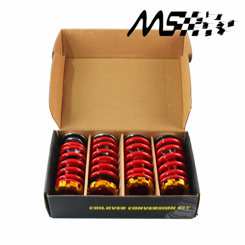 4 шт./компл. кованые Алюминий Coilover Наборы для Honda Civic 88-00 красный Coilover подвески/Coilover пружины Красный цвет
