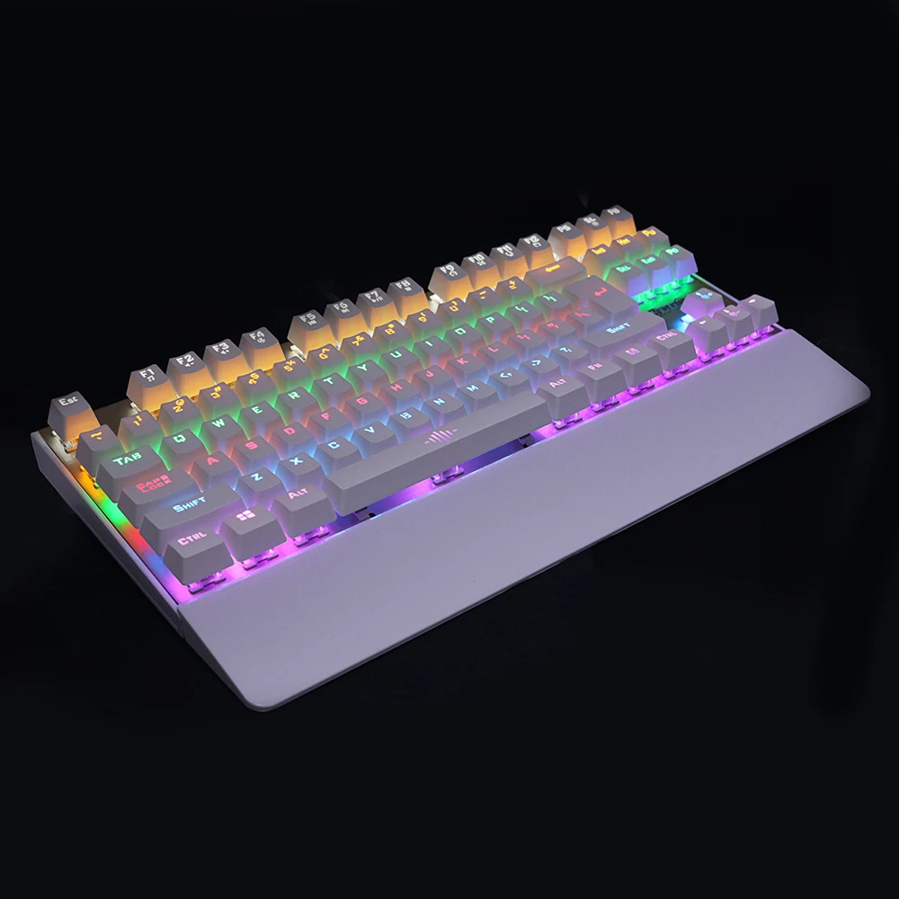 Оригинальная игровая механическая клавиатура с подсветкой синие переключатели