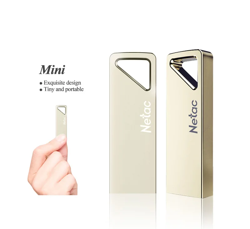 USB флеш-накопитель Netac, 32 ГБ, U326, USB 2,0, высокоскоростной мини-флеш-накопитель, металлический, 64 ГБ, 16 ГБ, флешка, карта памяти USB