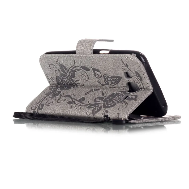 ZHCASE Бабочка Цветок Стиль J5 J500 2015 PU кожаный Чехол для Samsung Galaxy Держатель Карточки