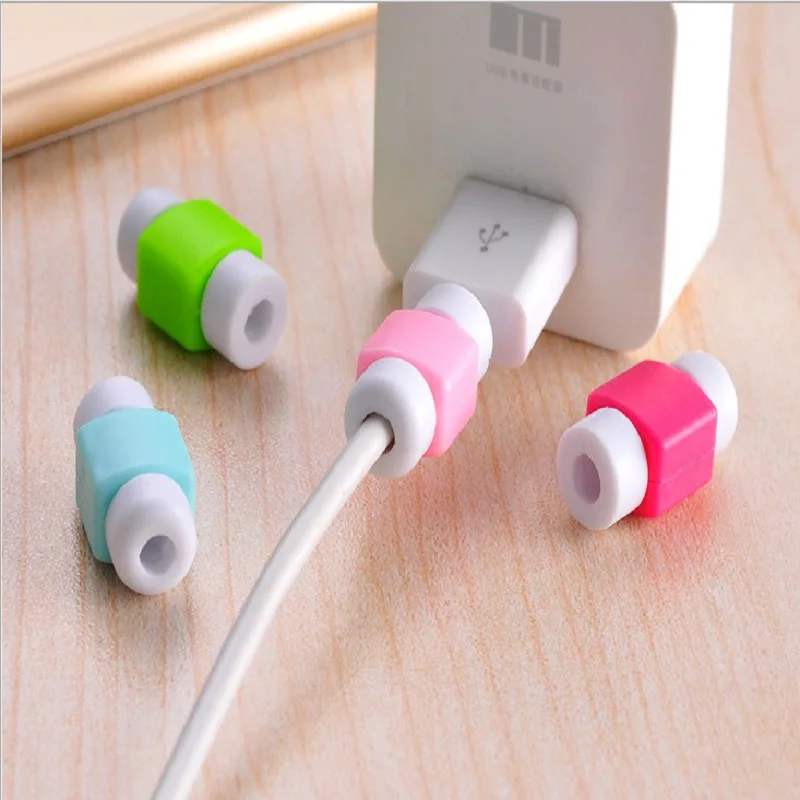 1 шт протектор для кабеля передачи данных заставка крышка телефона MacBook usb зарядный кабель головной наушник линия намотки кабеля случайный цвет