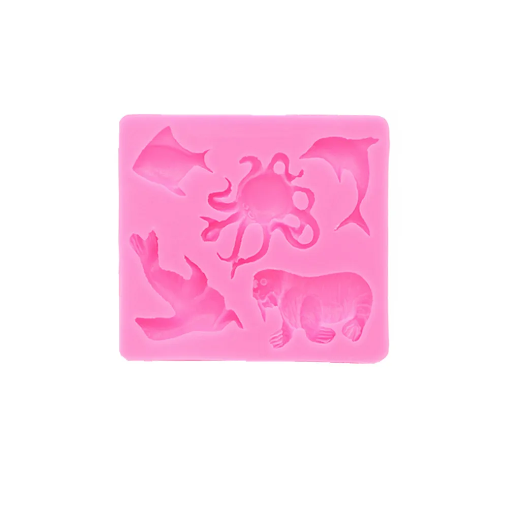 Форма для шоколада в виде дельфина осьминога морского льва|dessert decoration|decor moldpastry