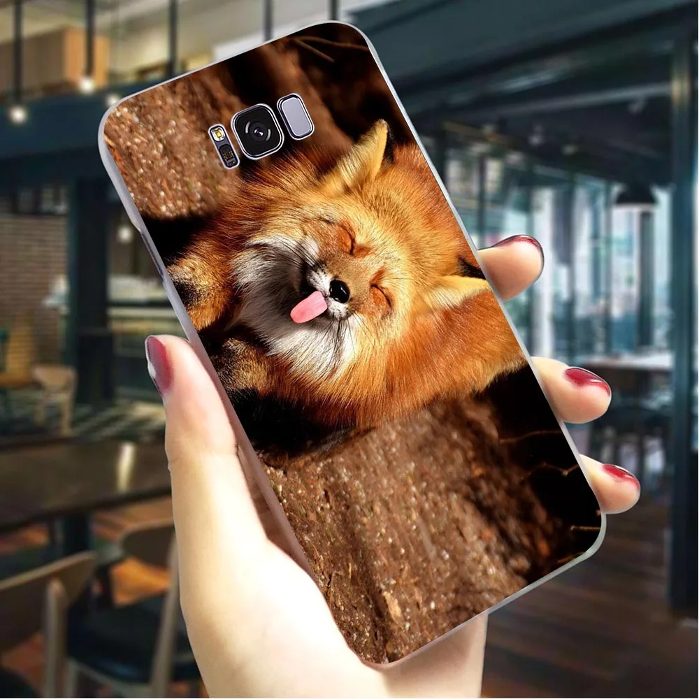 Аниме лиса Забавный Foxs чехол для телефона samsung S6 Обложка Note 8 9 M10/M20/M30 Galaxy S6/S7 Edge S8/S9/S10 Plus S10e - Цвет: K0007004