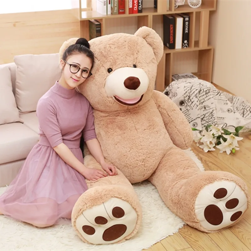 

1pc Huge Size Kawaii 160cm USA Giant Bear Skin Teddy Bear Hull Good Quality Wholesale Price Selling Toy Birthday Gifts For Girls