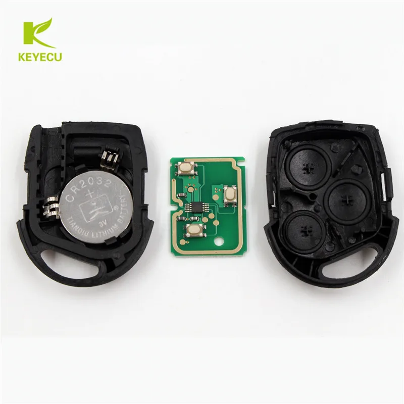 KEYECU Замена дистанционный ключ-брелок от машины передатчик 315 МГц 4D60/4D63 чип для Ford Fiesta 2011- KR55WK47899 Uncut HU101 Blade