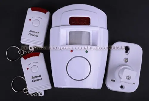 Новые Домашние 105DB Беспроводной движения Сенсор будильник с двойной дверной