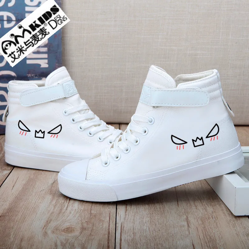 AMYMM дети выглядят очаровательно свежими ручной росписи парусиновые туфли