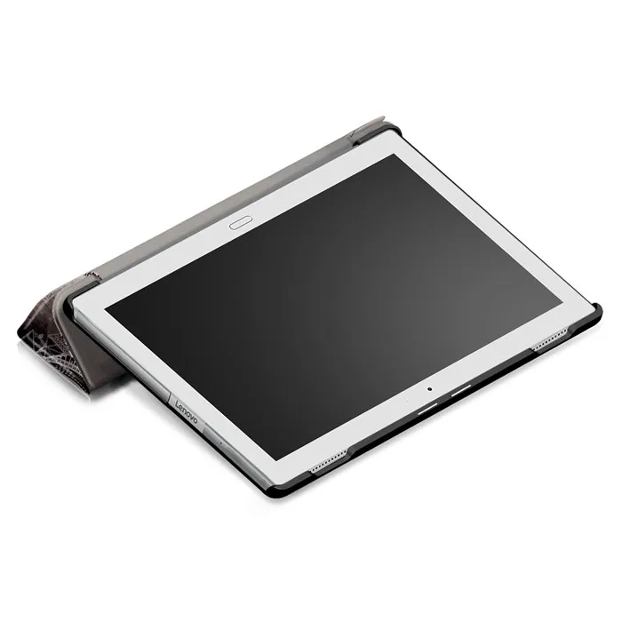 Закаленное Стекло Экран протектор+ из искусственной кожи чехол Чехол для lenovo TAB4 Tab 4 10 Plus TB-X704 TB-X704F TB-X704N TB-X704L 10,1"