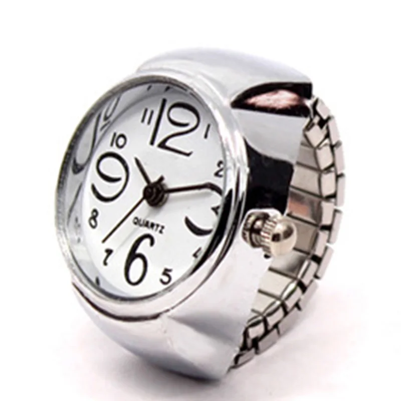 2018 Горячая корейский стиль креативная сталь крутое эластичное Аналоговое кольцо