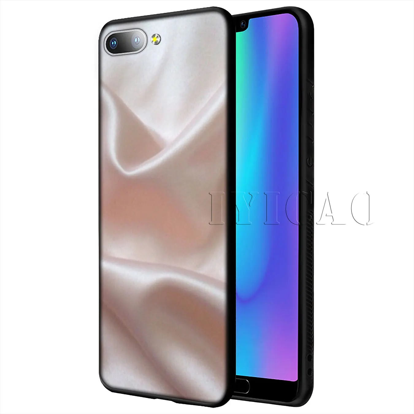 Пастельный Металлический Мягкий силиконовый чехол IYICAO для Huawei P20 Pro P10 P8 P9 Lite Mini 2017