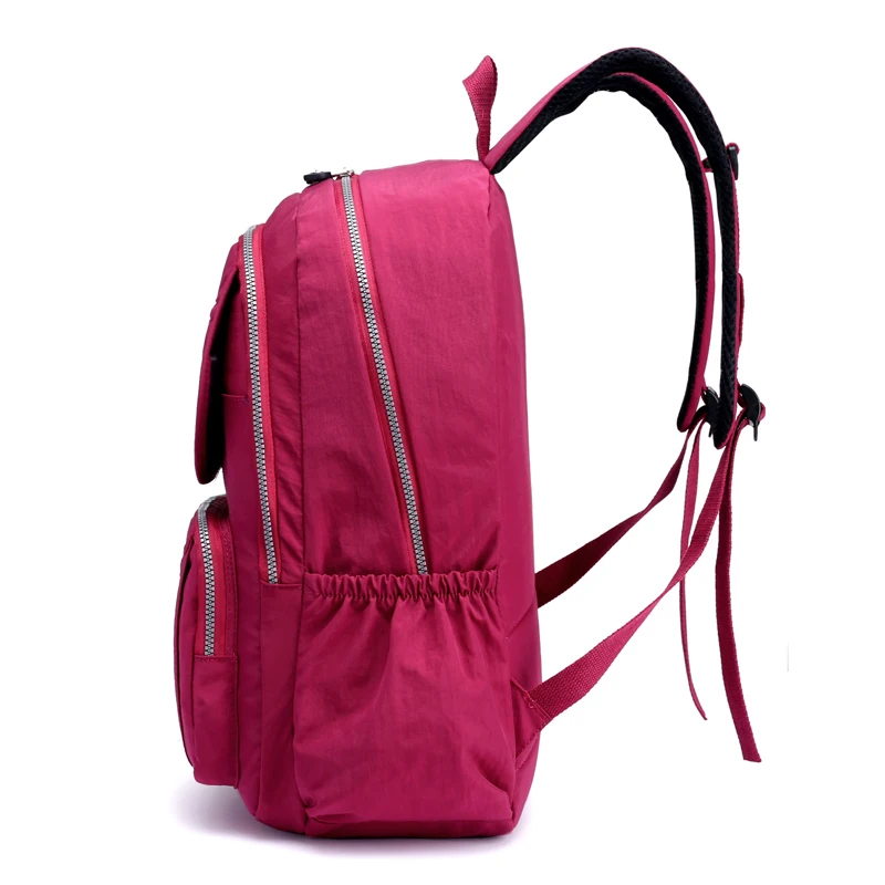 Школьный рюкзак для девочек-подростков Mochila женские рюкзаки Женские однотонные брендовые нейлоновые повседневные сумки для ноутбука женская большая емкость