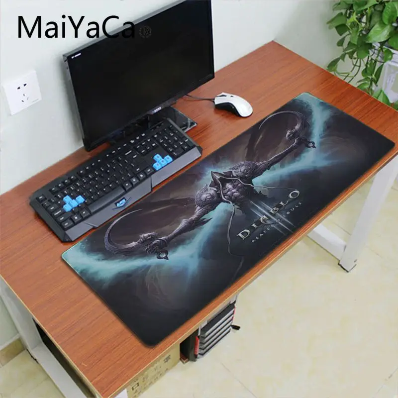 Lock Edge 30x60cm Maiyaca diablo игровой нескользящий прочный резиновый игровой коврик для мыши xxl скоростная клавиатура мышь mat30x70cm ноутбук ПК ноутбук Настольный коврик - Цвет: Lock Edge 30x60cm