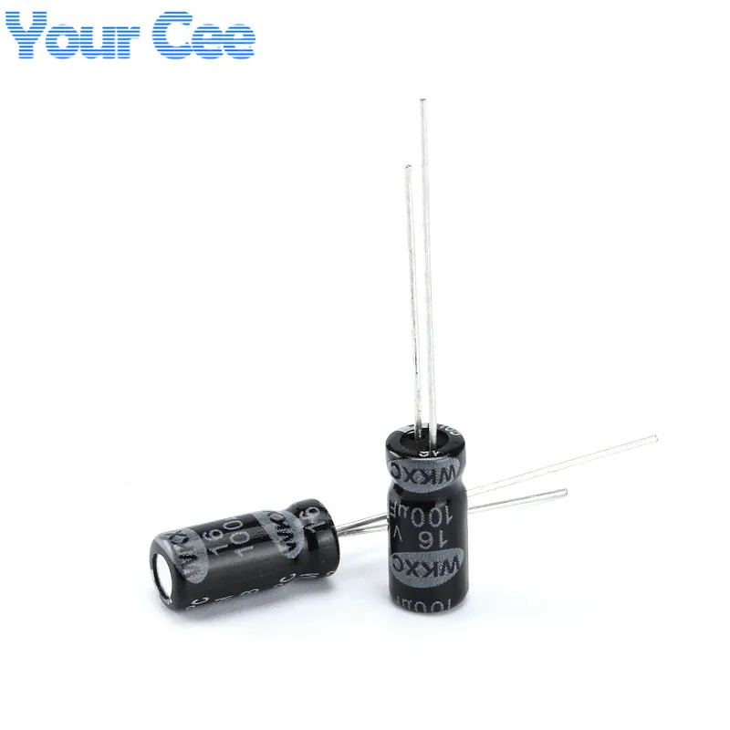 

100 pcs Electrolytic Capacitors 16V 100UF 5X11MM Aluminum Electrolytic Capacitor