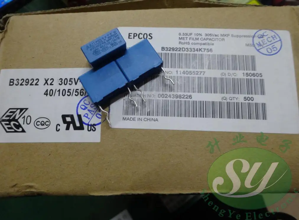 2019 горячая распродажа 10 шт./30 шт. EPCOS 0 33 мкФ/305vAC 330nf u33 334 Новый 15m пленочный