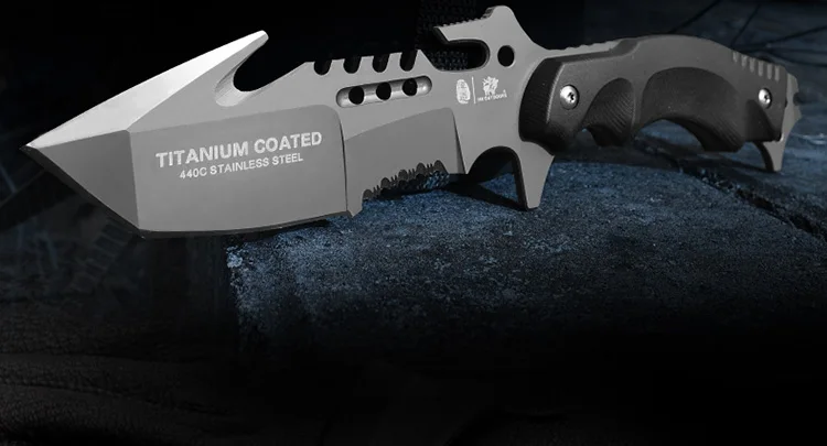 HX на открытом воздухе 440c стальной Хищник тактический нож для выживания кемпинга, высокое качество охотничьи ножи выживания тактический джунгли нож