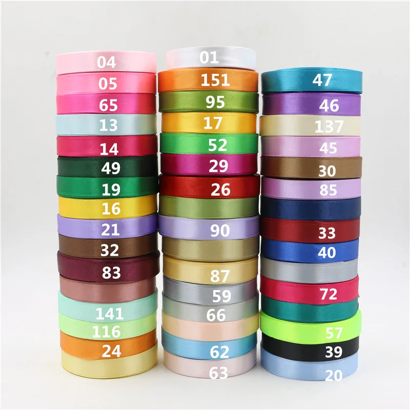 Свадебный фестиваль ремесло атласная лента для Свадебные украшения 1 рулон 25